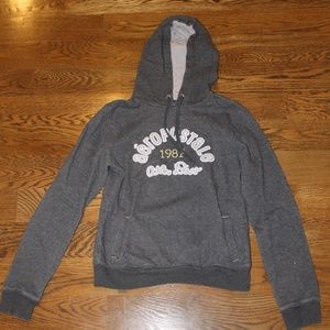Aeropostale Grey Hoodie Sweatshirt, Women's Large